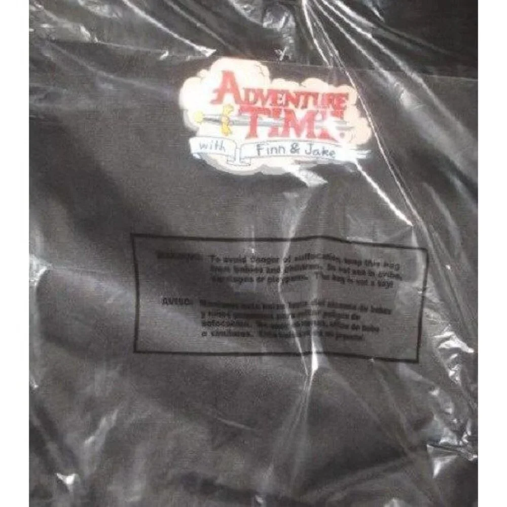 Licensed New Adventure Time Finn & Jake Cartoon Mountain Cinch Bag Backpack Tote - Picture 3 of 4
